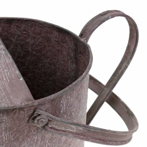 Floristik24 Decoratieve gieter paars H15cm