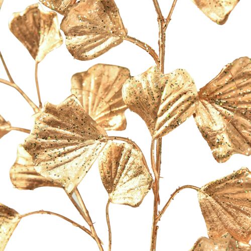 Artikel Gingko tak decoratieve kunstplant brons glitter 84cm