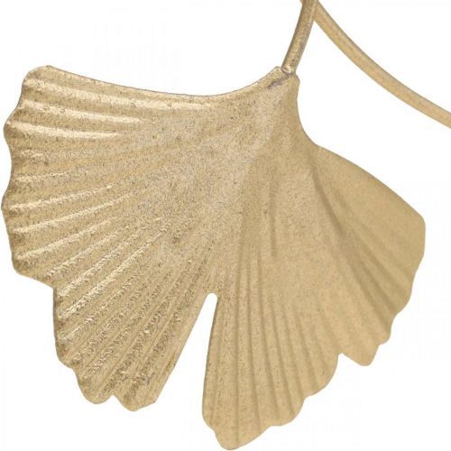 Floristik24 Ginkgo blad metalen decoratie gouden sierplug 14cm 12 st