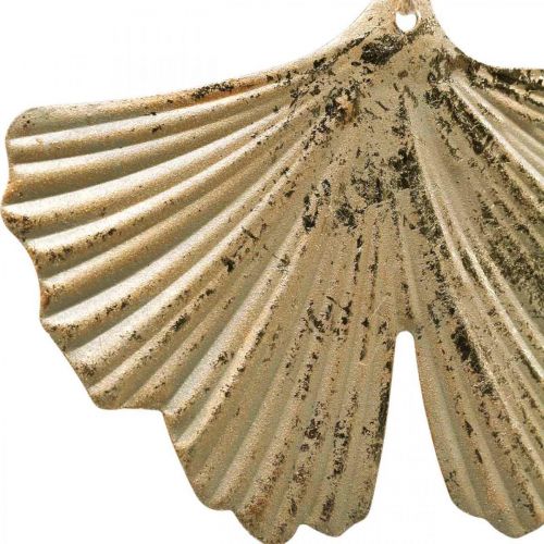 Floristik24 Ginkgobladhanger Ginkgo vintage decoratief metaal 15×11cm 4 st