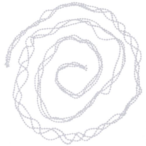 Floristik24 Kerstboomdecoraties parel lint wit 275cm