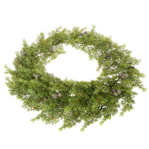 Kunstmatige cipressenkrans met dennenappels, 180 cm, voor tafel en deur. | Floristik24.nl
