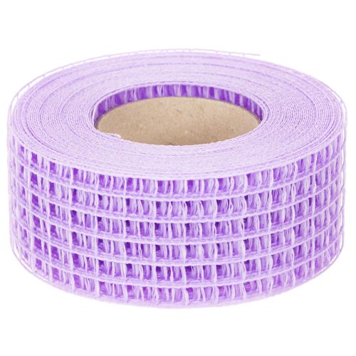 Paarse gaastape, 4,5 cm breed, decoratieve tape op rol voor creatieve knutselprojecten, 10 m | Floristik24.nl