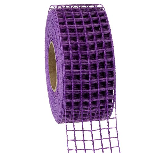 Floristik24 Mesh tape 4,5cmx10m paars