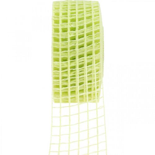 Lattice tape deco tape hobbytape geel limoen 4,5cm x 10m