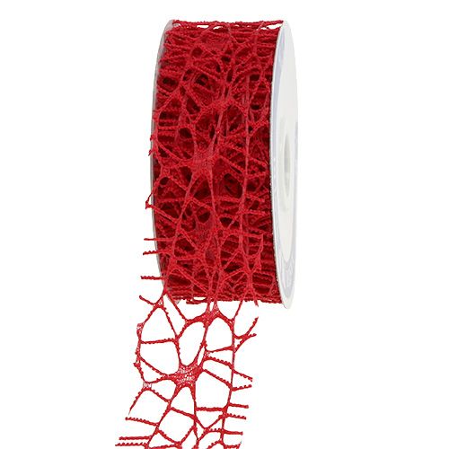 Floristik24 Rasterband rood 40mm 10m