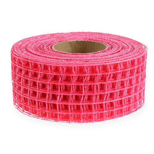 Floristik24 Grid tape 4,5 cm x 10 m roze