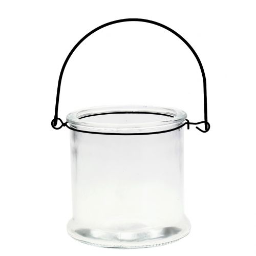 Floristik24 Lantaarnglas om op te hangen Ø12cm H12,5cm 2st