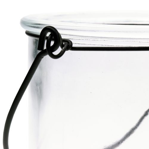 Artikel Lantaarnglas om op te hangen Ø12cm H12,5cm 2st