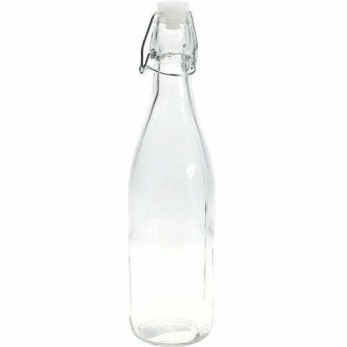 Floristik24 Decoratieve fles, fles met klep, glazen vaas om te vullen, kandelaar