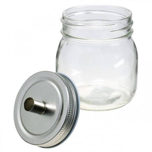 Artikel Decoratief glas met kaarsenhouder kaarsdecoratie Ø8cm H10.5cm 4 st.