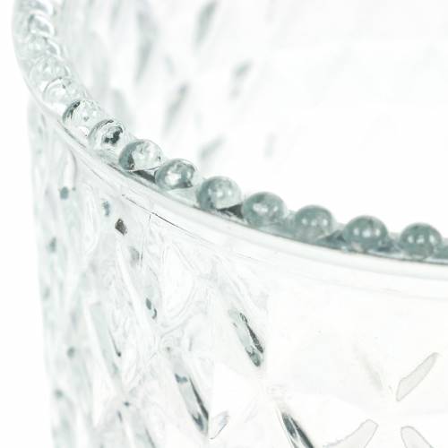 Floristik24 Decoratieve glazen diamanten glazen vaas heldere bloemenvaas 2st