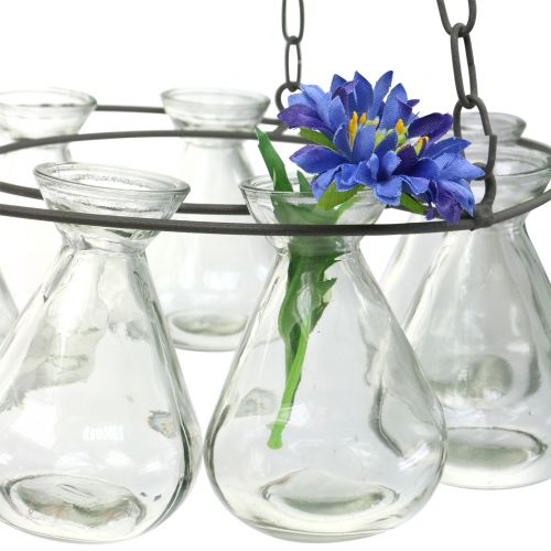 Floristik24 Hangende krans met bloemenvazen Ø24cm