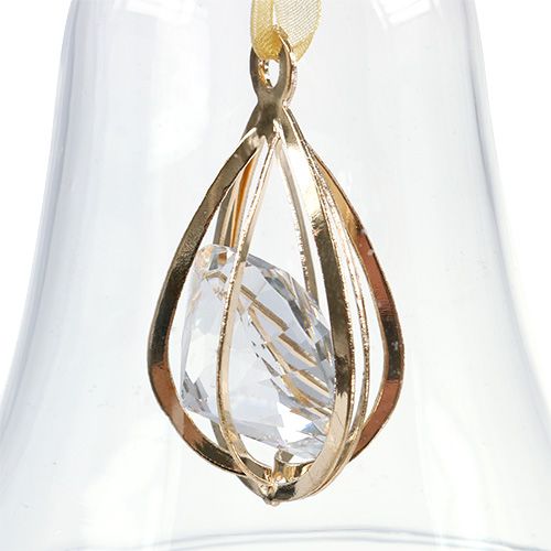 Floristik24 Stolp Ø8cm H16cm met diamant 2st