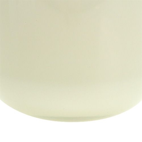 Artikel Glazen bloempot Ø12.5cm H11cm Crème
