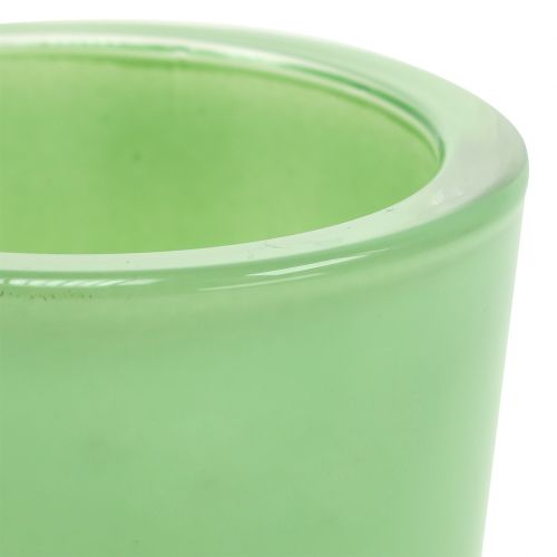 Artikel Glazen pot Ø7.8cm H8cm mintgroen