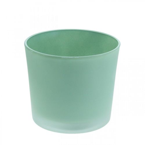 Glazen bloempot groene glazen kuip Ø14.5cm goedkoop online kopen