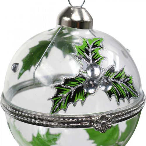 Artikel Kerstboomballen glas om hulst te vullen Ø6cm 2st