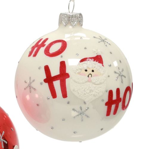 Floristik24 Kerstballen glazen kerstboomballen Kerstman 6st
