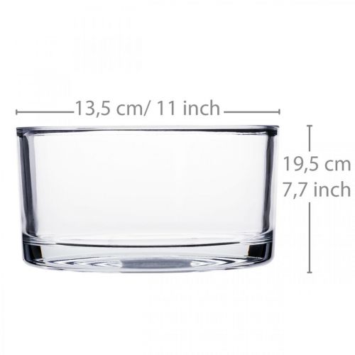 Artikel Glazen schaal schaal glas helder Ø15cm H8cm