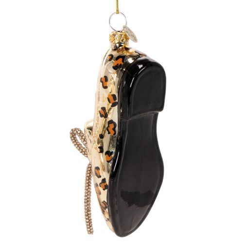 Glazen schoenornament met