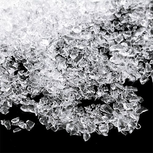 Floristik24 Glasstenen 1mm - 2mm natuurlijke kleur 2kg