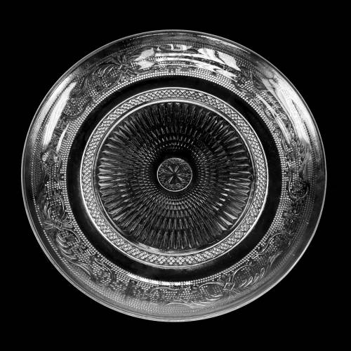 Glasbord antiek Ø25,5cm H2cm 6st