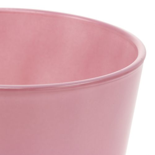 Artikel Glazen pot Ø10cm H8,5cm oud roze