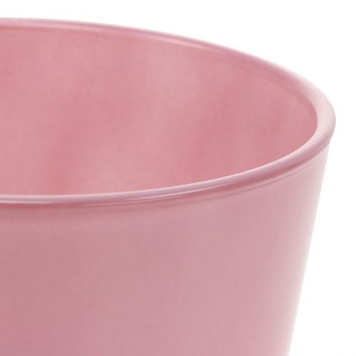 Artikel Glazen pot Ø11,5cm H10,8cm oud roze