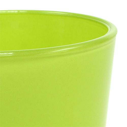 Floristik24 Glazen plantenbak groen Ø10cm H9cm