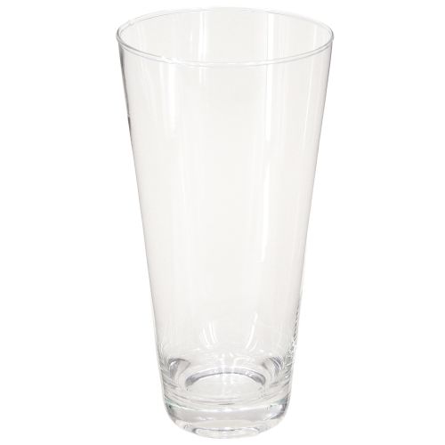 Artikel Glazen vaas conische bloemenvaas transparant Ø10cm H20cm