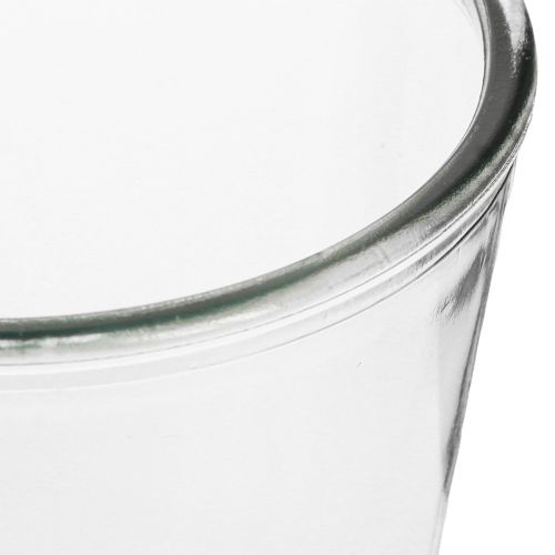 Artikel Glazen vaas conische vaas glazen plantenbak Ø14cm H16cm 2st