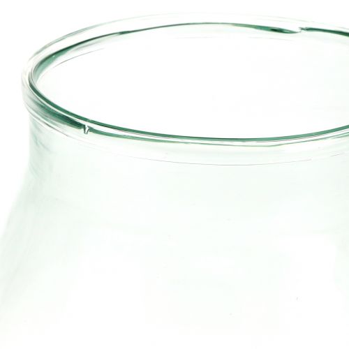 Floristik24 Decoratieve glazen bloemenvaas Ø21cm H23cm