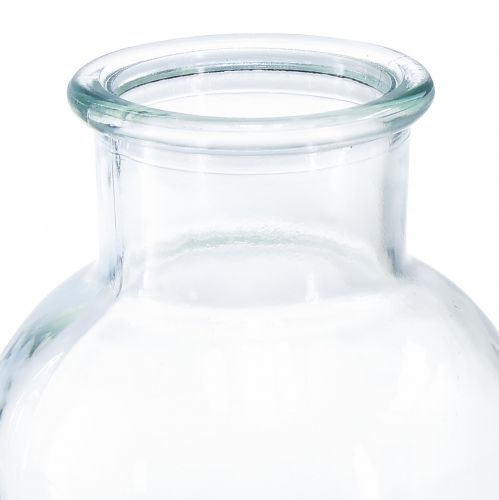 Floristik24 Glazen vaas apothekersfles retro sierfles Ø10cm H20cm