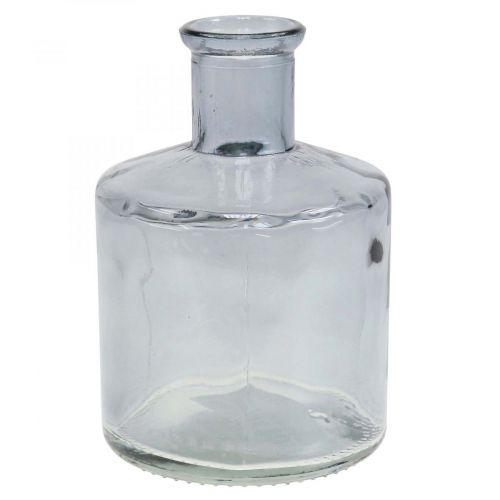 Floristik24 Glazen vaas apothekersflesjes sierglas siervaas getint Ø7cm 6 stuks