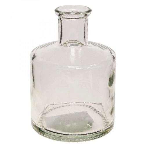 Floristik24 Glazen Vaas Apotheker Flessen Deco Glazen Deco Vaas Helder Ø7cm 6st