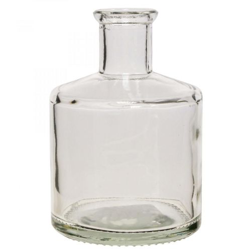 Floristik24 Glazen Vaas Apotheker Flessen Deco Glazen Deco Vaas Helder Ø7cm 6st