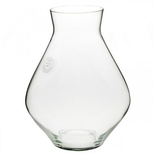 Bloemenvaas glas bolvormige glazen vaas helder siervaas Ø20cm H25cm