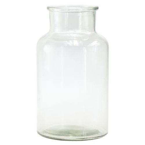 Glazen vaas sierfles apotheker glas retro Ø14cm H25cm