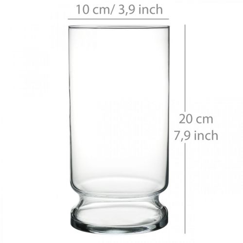 Floristik24 Glazen Vaas Cilinder Helder Ø10cm H20cm
