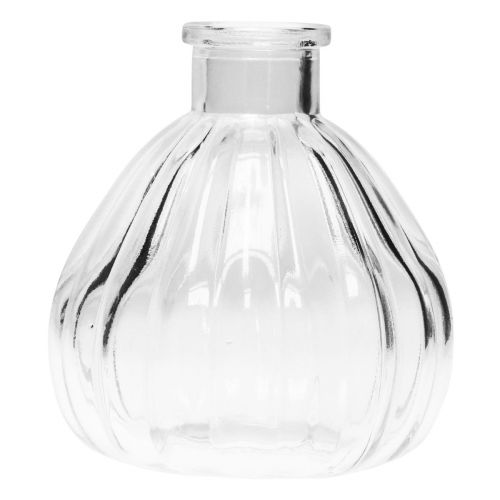 Artikel Glazen vazen minivazen glas bolvormig helder 8,5x9,5cm 6 st