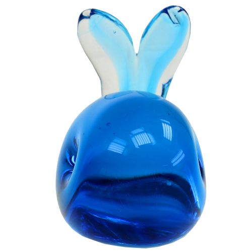 Floristik24 Glazen Walvis Blauw L12cm