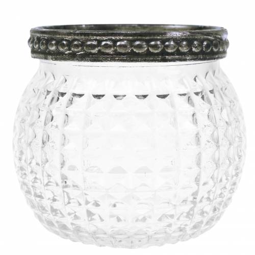Floristik24 Glazen lantaarn Ø6,5cm H5,5cm 6st
