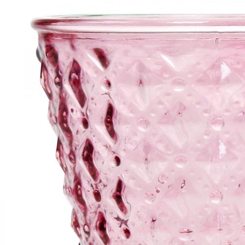 Floristik24 Kandelaar, bekerglas, glazen lantaarn Ø11cm H15.5cm