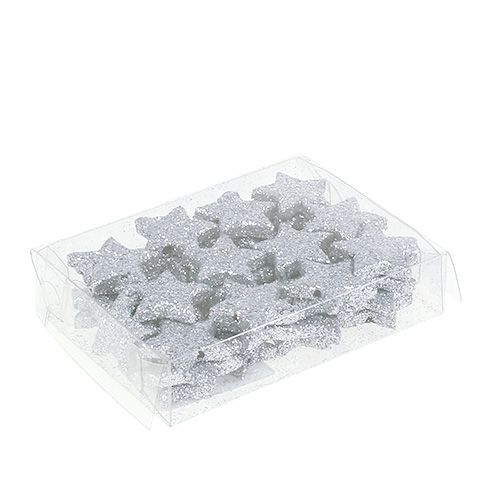 Artikel Glitterster zilver Ø2,5cm 96 st