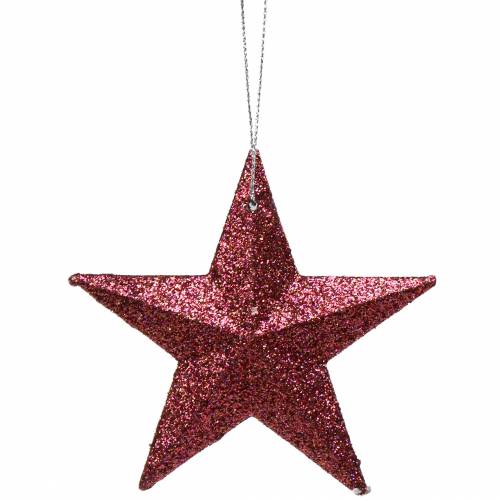 Artikel Glitterster roze mix 9,5/5cm 18 st