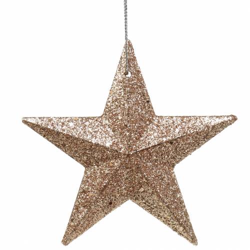 Artikel Glitterster goud mix 9,5/5cm 18 st