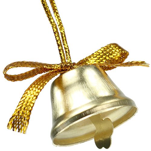 Floristik24 Bel goud 2.5cm 12st