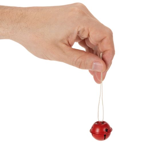 Belvormige decoratieve hangers met stermotief, 3 cm, 9 stuks | Floristik24.nl