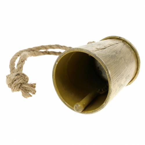 Floristik24 Koebel om op te hangen messingkleurig metaal Ø7cm H12.5cm